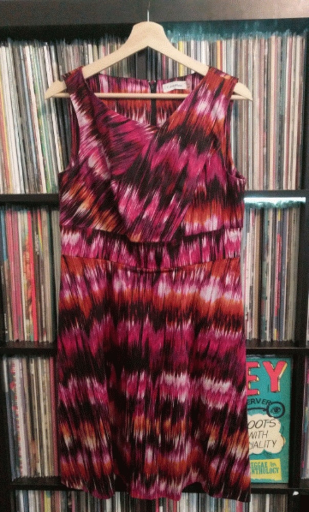 Calvin Klein Patterned Work Dress